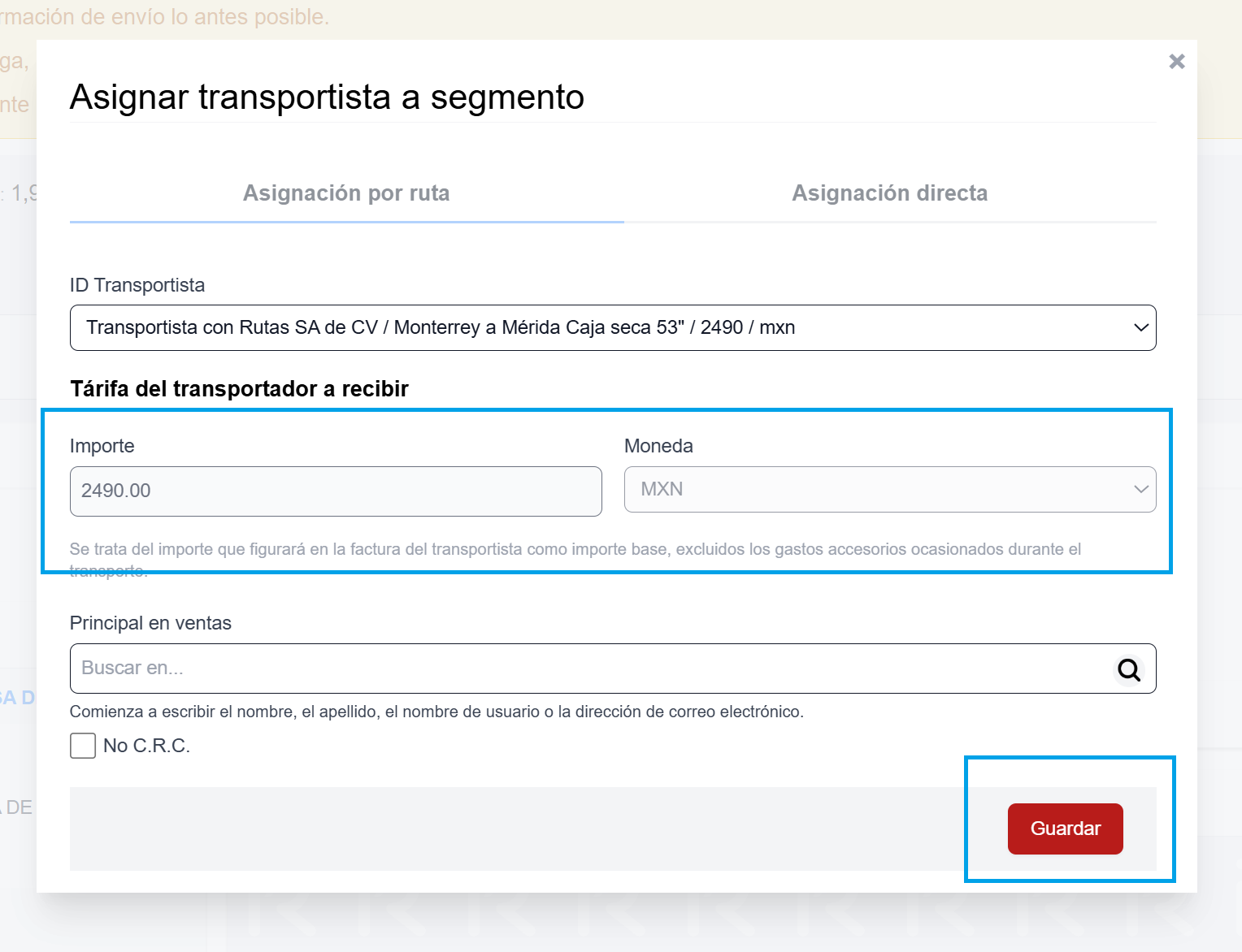sugerencia transportista ruta segmento PRECIO FIJO.png